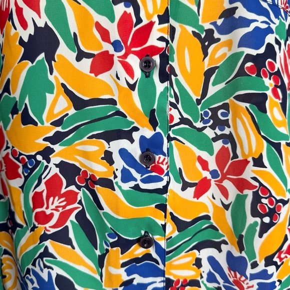 Stuart Randolph Blouse 10 Floral Vintage Button Down - Picture 4 of 7